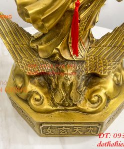 Tượng cửu thiên huyền nữ bằng đồng cao 47cm