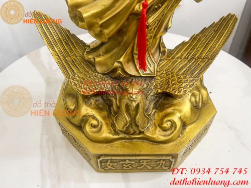 Tượng cửu thiên huyền nữ bằng đồng cao 47cm