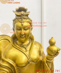 Tượng cửu thiên huyền nữ bằng đồng cao 47cm