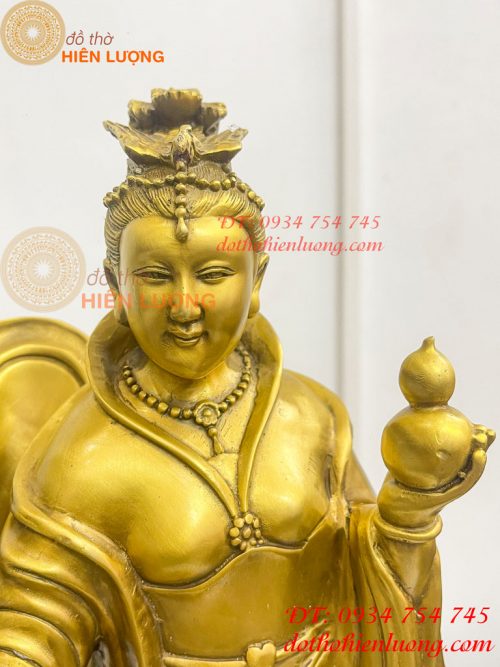 Tượng cửu thiên huyền nữ bằng đồng cao 47cm