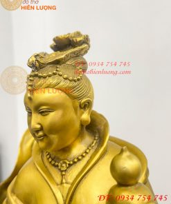 Tượng cửu thiên huyền nữ bằng đồng cao 47cm