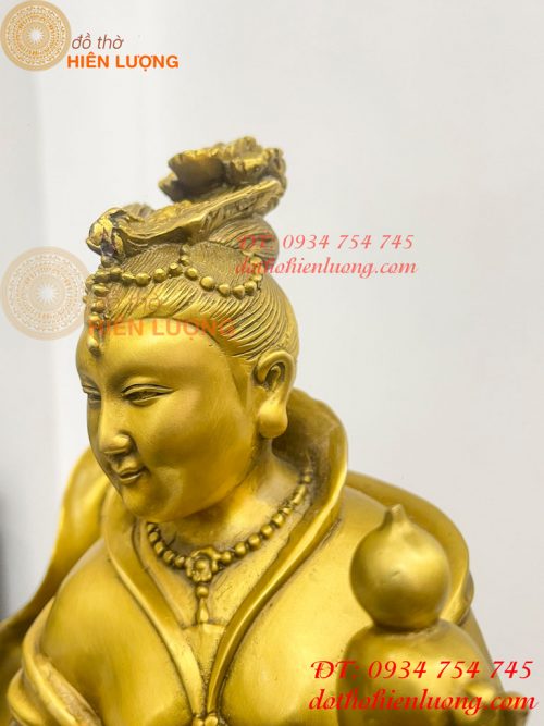 Tượng cửu thiên huyền nữ bằng đồng cao 47cm