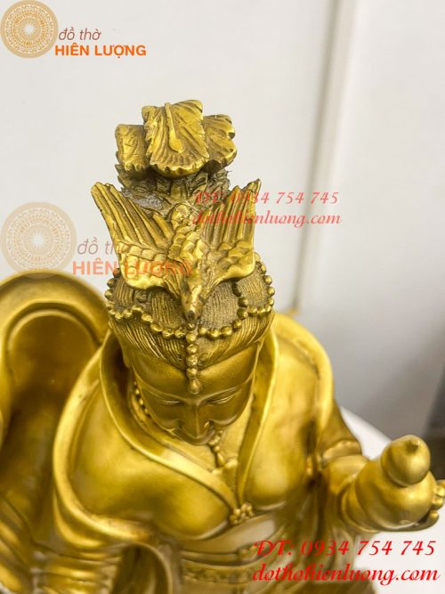 Tượng cửu thiên huyền nữ bằng đồng cao 47cm