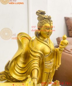 Tượng cửu thiên huyền nữ bằng đồng cao 47cm