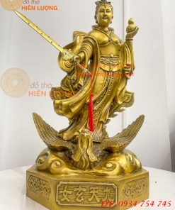 Tượng cửu thiên huyền nữ bằng đồng cao 47cm