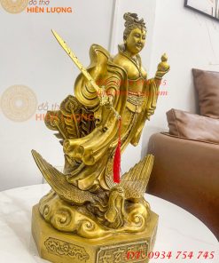 Tượng cửu thiên huyền nữ bằng đồng cao 47cm