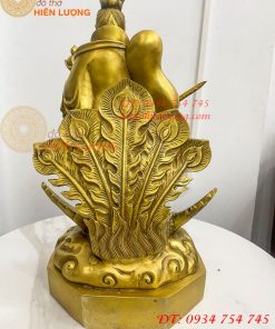 Tượng cửu thiên huyền nữ bằng đồng cao 47cm