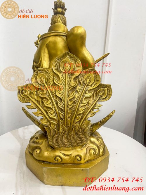 Tượng cửu thiên huyền nữ bằng đồng cao 47cm