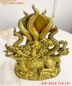 Tượng cửu vĩ hồ ly bằng đồng cao 22cm, nặng 1,8Kg