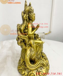 Tượng cửu vĩ hồ ly bằng đồng cao 22cm, nặng 1,8Kg