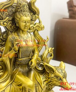 Tượng cửu vĩ hồ ly bằng đồng cao 22cm, nặng 1,8Kg