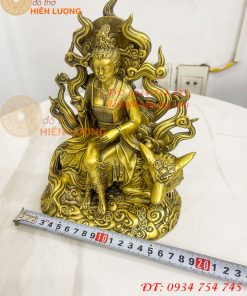 Tượng cửu vĩ hồ ly bằng đồng cao 22cm, nặng 1,8Kg