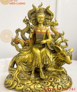 Tượng cửu vĩ hồ ly bằng đồng cao 22cm, nặng 1,8Kg