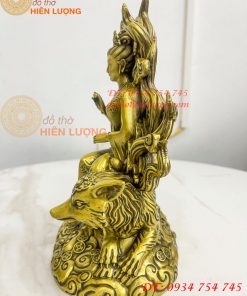 Tượng cửu vĩ hồ ly bằng đồng cao 22cm, nặng 1,8Kg
