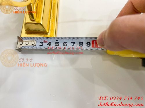 Trống Đồng Đế Hoa Sen Đường Kính 15cm Dát Vàng 24K