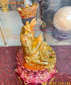 Tượng Đại Nhật Như Lai Vẽ Diện Bằng Đồng Dát Vàng
