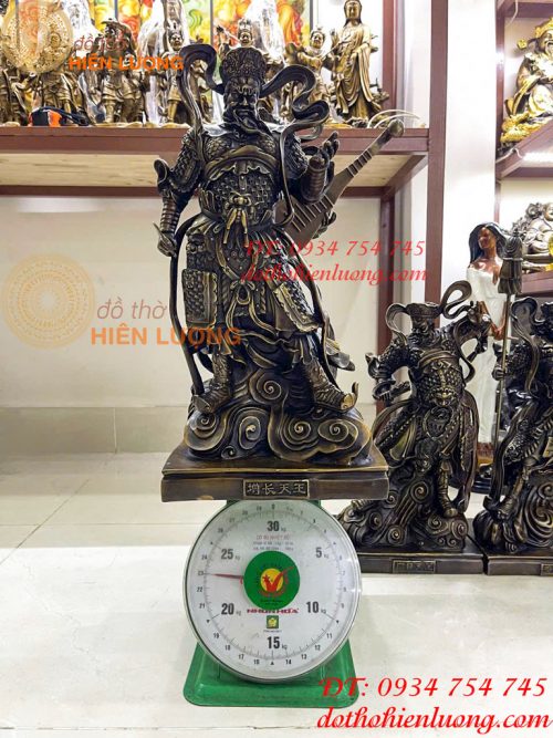 Bộ Tượng Tứ Đại Thiên Vương Cao 50cm Bằng Đồng Hun