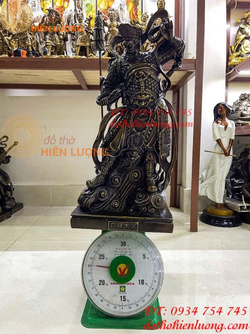 Bộ Tượng Tứ Đại Thiên Vương Cao 50cm Bằng Đồng Hun