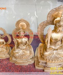Tượng hư không bồ tát bằng đồng Cao 22,28 và 39cm