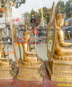 Tượng hư không bồ tát bằng đồng Cao 22,28 và 39cm
