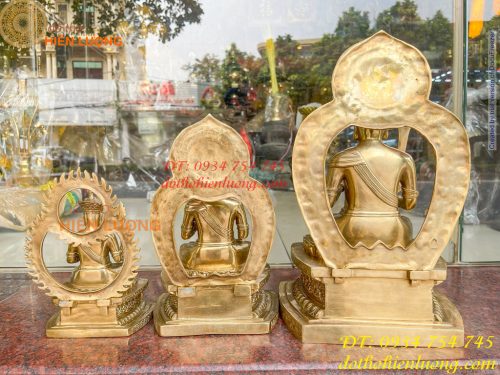 Tượng hư không bồ tát bằng đồng Cao 22,28 và 39cm