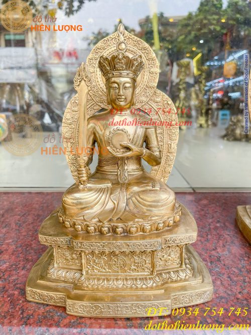 Tượng hư không bồ tát bằng đồng Cao 22,28 và 39cm