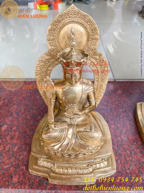 Tượng hư không bồ tát bằng đồng Cao 22,28 và 39cm