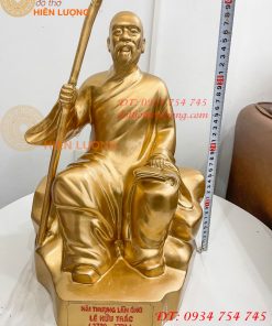 Tượng Hải Thượng Lãn Ông Bằng Đồng Ngồi Đọc Sách Cao 40cm