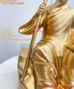 Tượng Hải Thượng Lãn Ông Bằng Đồng Ngồi Đọc Sách Cao 40cm