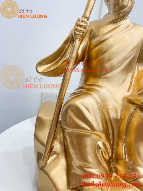 Tượng Hải Thượng Lãn Ông Bằng Đồng Ngồi Đọc Sách Cao 40cm