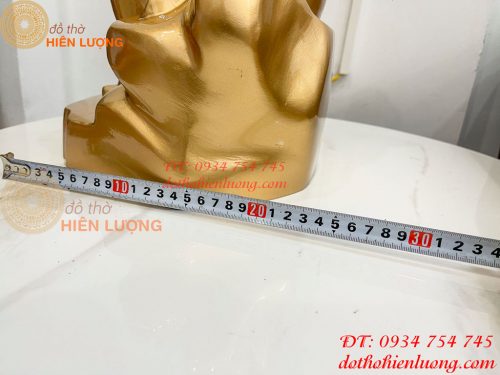 Tượng Hải Thượng Lãn Ông Bằng Đồng Ngồi Đọc Sách Cao 40cm
