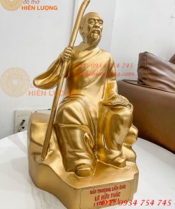Tượng Hải Thượng Lãn Ông Bằng Đồng Ngồi Đọc Sách Cao 40cm