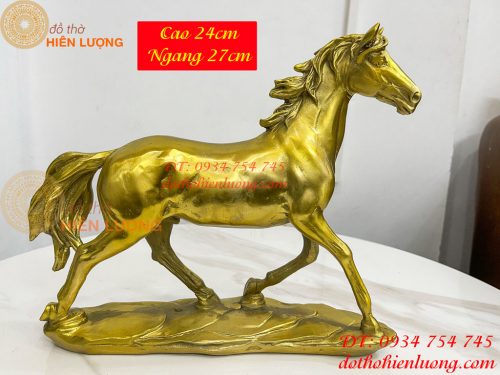 Tượng Ngựa Bước Thong Dong Bằng Đồng Dài 30cm