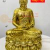 Tượng phật adida bằng đồng vàng đánh bóng cao 40cm