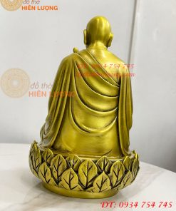 Tượng Phật Đức Lục Tổ Huệ Năng Bằng Đồng Cao 25cm