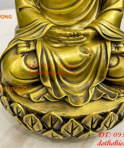Tượng Phật Đức Lục Tổ Huệ Năng Bằng Đồng Cao 25cm