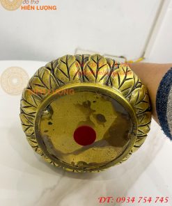 Tượng Phật Đức Lục Tổ Huệ Năng Bằng Đồng Cao 25cm