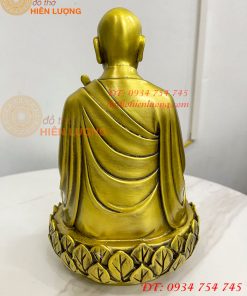 Tượng Phật Đức Lục Tổ Huệ Năng Bằng Đồng Cao 25cm