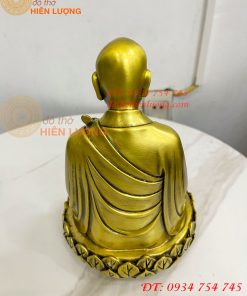 Tượng Phật Đức Lục Tổ Huệ Năng Bằng Đồng Cao 25cm