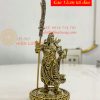 Tượng quan công mini bằng đồng phong thủy cao 8,5cm
