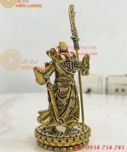 Tượng quan công mini bằng đồng phong thủy cao 8,5cm