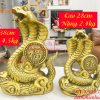 Tượng rắn cuộn chữ Phúc bằng đồng 2 cỡ
