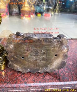 Tượng rắn cuốn hũ vàng bằng đồng phong thủy cao 23cm