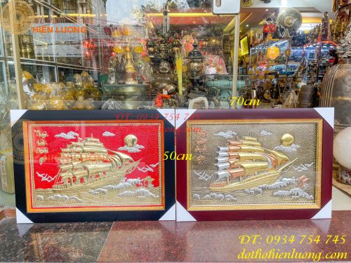 Tranh Thuận Buồm Xuôi Gió 50x70cm Bằng Đồng