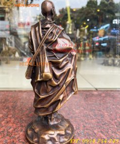 Tượng thầy thích minh tuệ bằng đồng hun cao 26cm