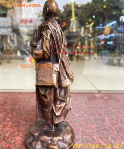 Tượng thầy thích minh tuệ bằng đồng hun cao 26cm
