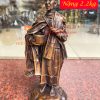 Tượng thầy thích minh tuệ bằng đồng hun cao 26cm