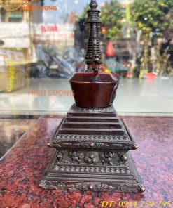 Bảo Tháp Xá Lợi Bằng Đồng Hun Cao 22cm