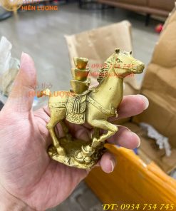 Tượng Ngựa Cõng Vàng Bằng Đồng Phong Thủy