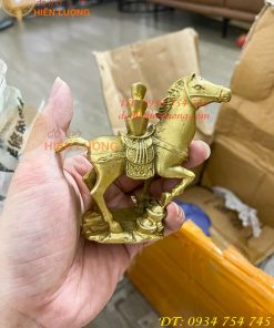 Tượng Ngựa Cõng Vàng Bằng Đồng Phong Thủy